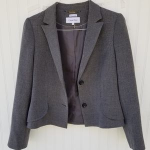 Calvin Klein (10) Women's Grey Blazer.